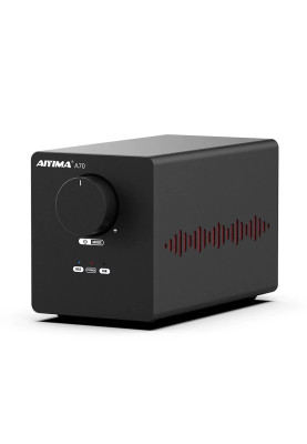 Підсилювач звуку AIYIMA A70 black + блок живлення 48V, AUX, 300Wx2 (TPA3255)