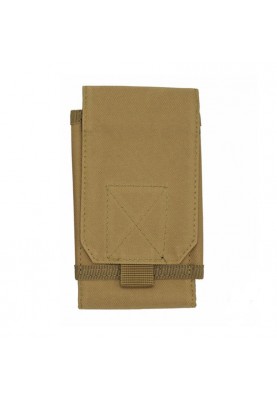 Чохол поясний на липучці 33x10см khaki, кордура, кріплення MOLLE