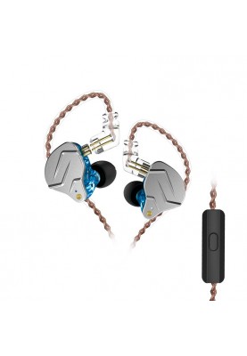 Навушники KZ ZSN Pro з мікрофоном blue