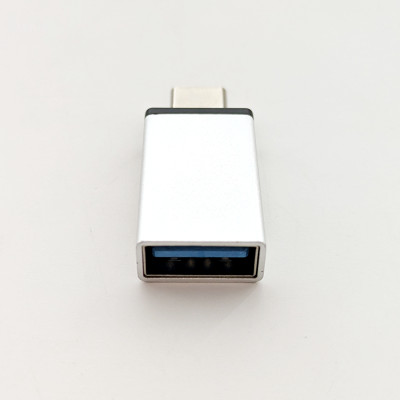 Адаптер OTG Type-C to USB-A silver OEM
