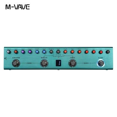 Портативний гітарний процесор M-VAVE Tank-G green