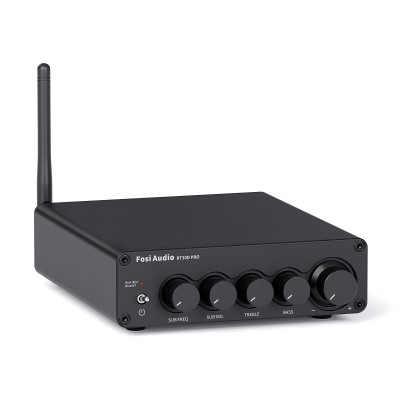 Підсилювач звуку Fosi Audio BT30D Pro black + блок живлення 32V. Bluetooth 5.0, 2x165W+350W