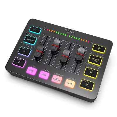 Ігровий аудіомікшер Fifine SC3 black