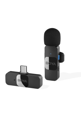 Мікрофон петличний бездротовий BOYA BY-V10 (Type-C) black