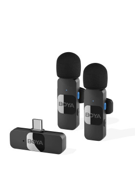 Мікрофон петличний бездротовий BOYA BY-V20 (Type-C) black