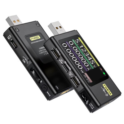 USB-тестер для зарядних пристроїв FNIRSI FNB58 black