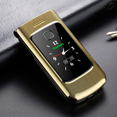 Телефон Tkexun F18 (Happyhere F18) gold. Dual display