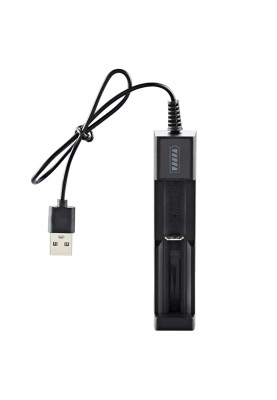 Зарядний пристрій універсальний USB - 18650 black