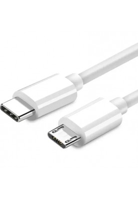 Кабель зарядний NNBILI Type-C — MicroUSB 0.3м 2.4A white