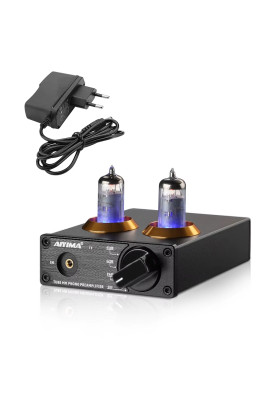 Передпідсилювач звуку-фонокоректор AIYIMA T3  black + блок живлення 12V