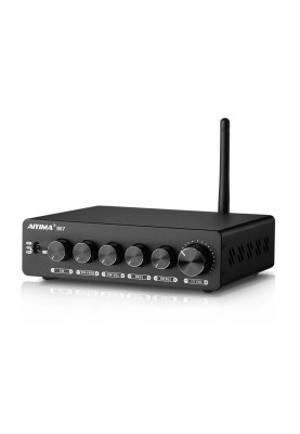 Підсилювач звуку AIYIMA B07 black + блок живлення 48V, Bluetooth 5.2, AUX, 300Wx2+300W (TPA3255)