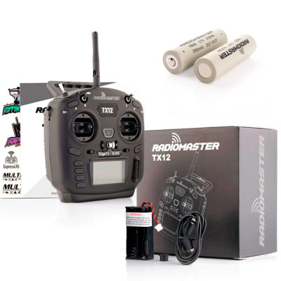 Пульт RadioMaster TX12 MKII ELRS M2 з акумуляторами 18650 RadioMaster (2 x 2500мАг)