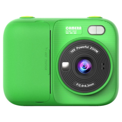 Дитячий фотоапарат Instant Print Camera P97 з миттєвим термодруком та Full HD відео (Зелений)