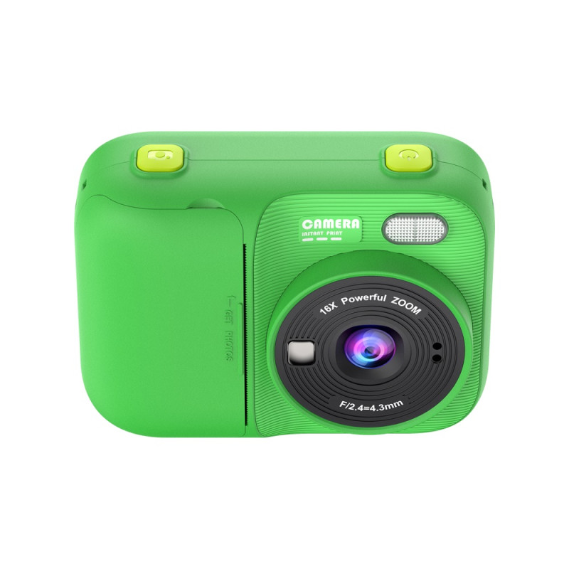 Дитячий фотоапарат Instant Print Camera P97 з миттєвим термодруком та Full HD відео (Зелений)