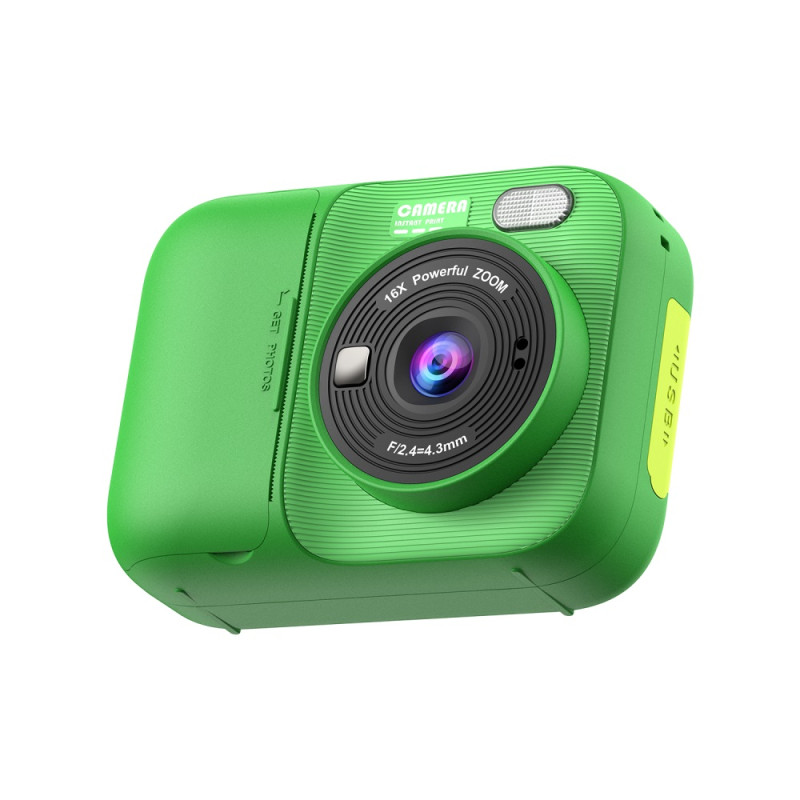 Дитячий фотоапарат Instant Print Camera P97 з миттєвим термодруком та Full HD відео (Зелений)