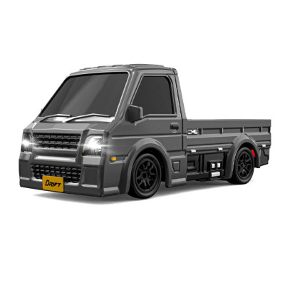 Міні-вантажівка на радіокеруванні K60 1:64 4WD Drift з LED-підсвічуванням для ефектних дрифт-заїздів (Сірий) Міні-вантажівка на радіокеруванні K60 1:64 4WD Drift з LED-підсвічуванням для ефектних дрифт-заїздів (Сірий)