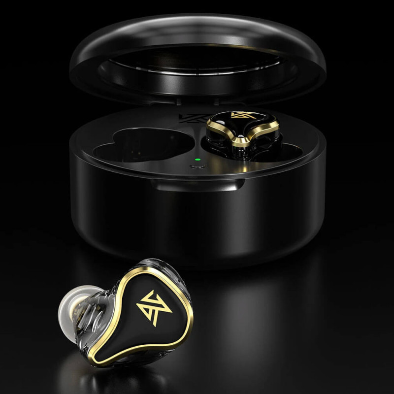 Бездротові навушники Bluetooth KZ SK10 Pro з гібридними випромінювачами (Чорний)