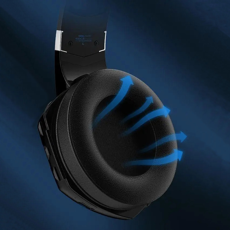 Бездротові геймерські навушники Kotion Each G2000BT Pro зі знімним мікрофоном (Чорно-синій)
