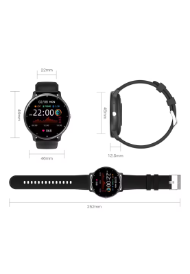 Розумний годинник Jiks Watch Lite з вимірюванням артеріального тиску (Чорний)