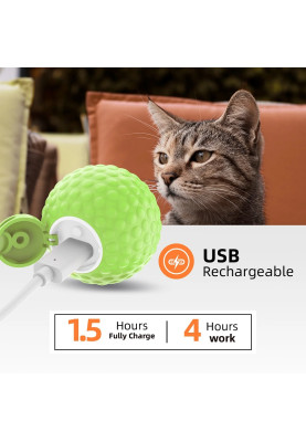 Інтерактивний м'ячик для котів PET BALL2 (Зелений)