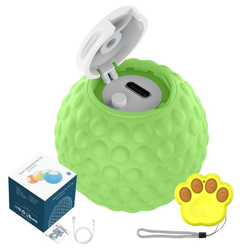 Інтерактивний м'ячик для котів PET BALL2 (Зелений)