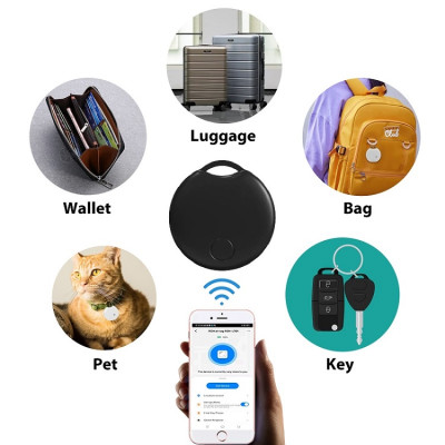 Bluetooth брелок із захистом від втрати Tracker E-V2201 (Чорний)