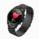 Розумний годинник Linwear LW09 Metal з вимірюванням кисню в крові (Чорний)
