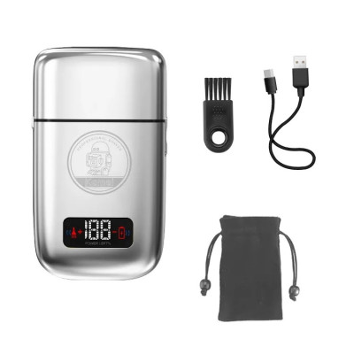 Електробритва Kemei KM-TX3 із USB-зарядкою (Сріблястий)