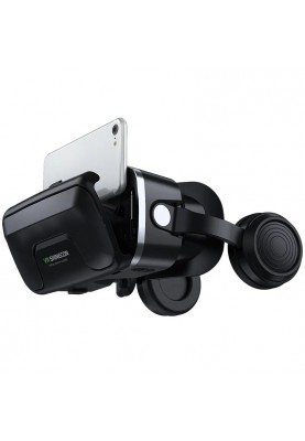 Окуляри віртуальної реальності для смартфонів Shinecon SC-G04DEA з навушниками (Чорний)