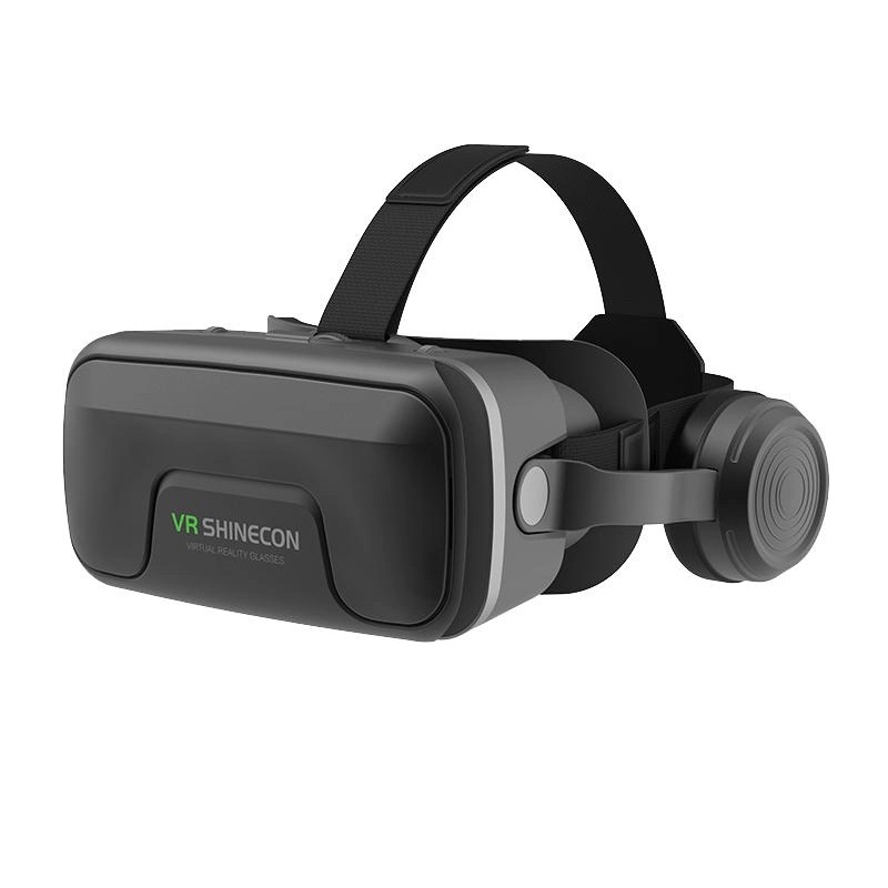 Окуляри віртуальної реальності для смартфонів Shinecon SC-G04DEA з навушниками (Чорний)