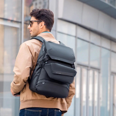 Рюкзак для ноутбука 15.6 дюймів Mark Ryden MR2859 із сумкою-бананкою (Чорний)