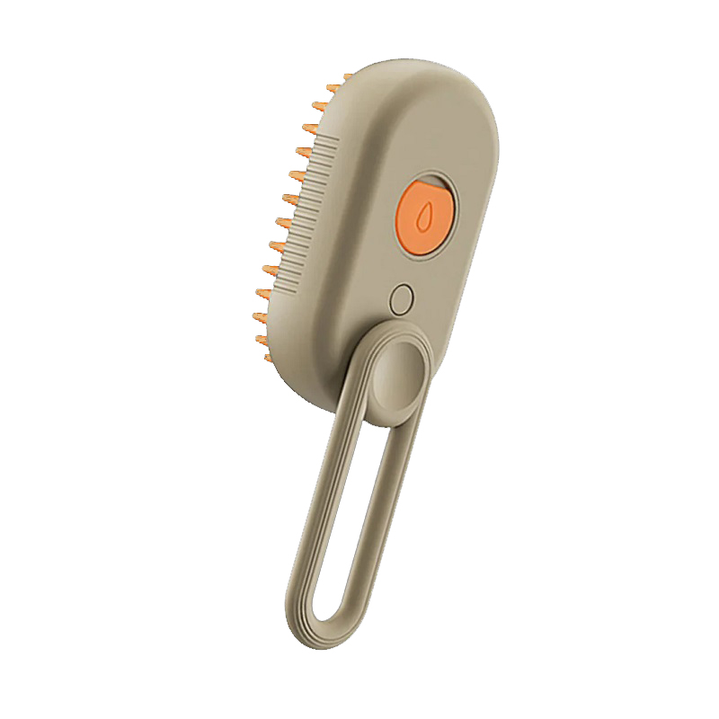Щітка гребінець з парою для котів та собак Steamy Brush E-W3317 (Бежевий)