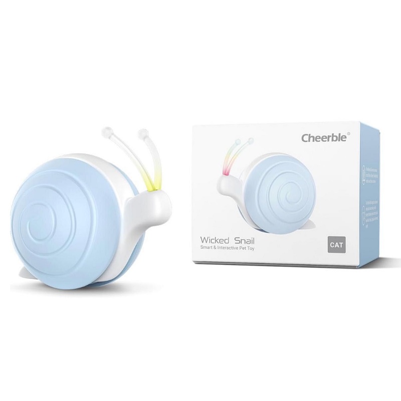 Інтерактивна іграшка для котів Cheerble Wicked Snail CWJ02 (Блакитний)