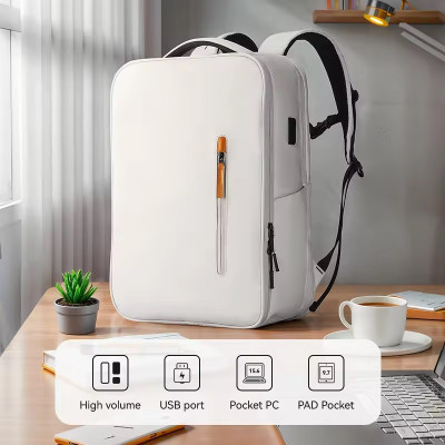 Дорожній рюкзак для ноутбука 17.3 дюйма Mark Ryden MR9202 з USB портами та ортопедичною спинкою (Білий)