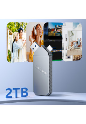 Зовнішня кишеня Acasis EC-6610 m.2 NVME SSD 2230 мм USB 3.1 + Type-C (Сріблястий)