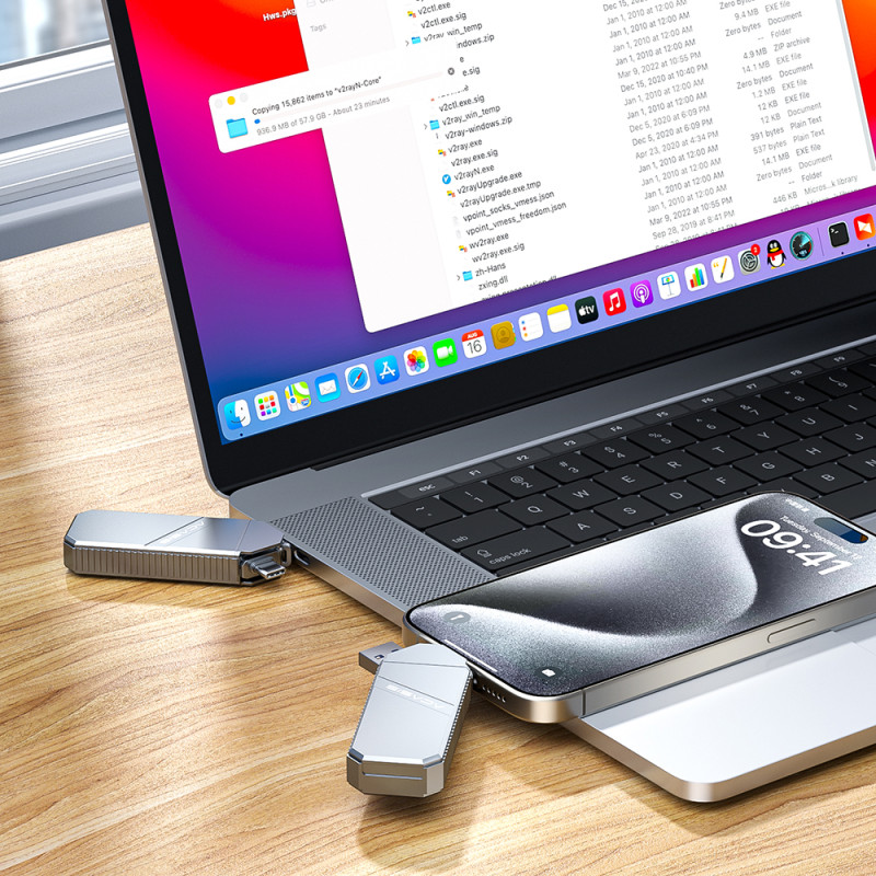 Зовнішня кишеня Acasis EC-6610 m.2 NVME SSD 2230 мм USB 3.1 + Type-C (Сріблястий)