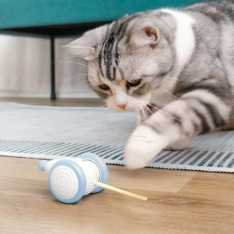 Інтерактивна іграшка для котів Cheerble Wicked Mouse PLUS CWJ01 (Біло-синій)