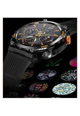 Розумний годинник COLMI V68 з AMOLED дисплеєм (Чорний)