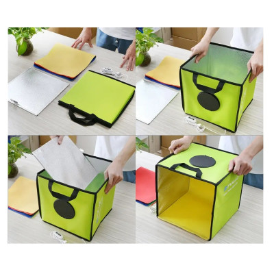 Фотобокс для предметної зйомки Puluz PU5032G 30x30x30см (Зелений)