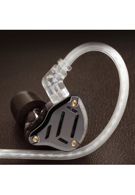 Гібридні навушники KZ ZS10 Pro 2 з мікрофоном (Чорний)