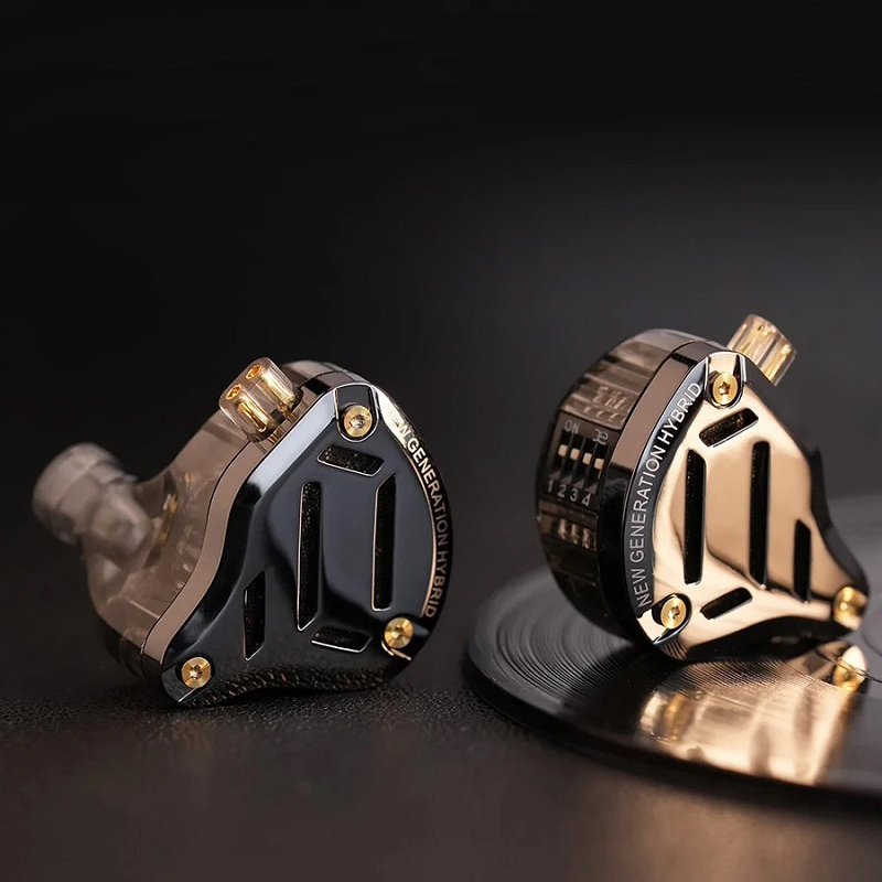 Гібридні навушники KZ ZS10 Pro 2 з мікрофоном (Чорний)