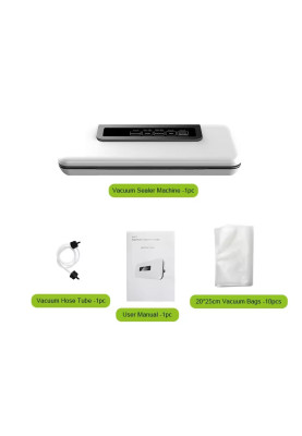 Вакууматор домашній для продуктів Biolomix Vacuum Sealer W300 (Білий)