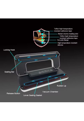 Вакууматор домашній для продуктів Biolomix Vacuum Sealer W300 (Білий)