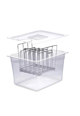 Контейнер для су-від з решіткою 11L BioloMix Sous Vide Rack (Сірий)
