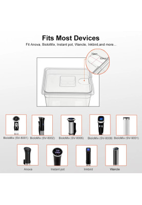 Контейнер для су-від з решіткою 11L BioloMix Sous Vide Rack (Сірий)