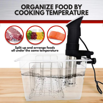 Контейнер для су-від з решіткою 11L BioloMix Sous Vide Rack (Сірий)