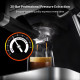 Кавоварка ріжкова BioloMix CM6866 Espresso Machine 2-in-1 зі спінювачем для молока (Сірий)