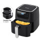 Аерогриль фритюрниця BioloMix BAF500D Air Fryer 5L для смаження без масла (Чорний)