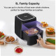 Аерогриль фритюрниця BioloMix BAF500D Air Fryer 5L для смаження без масла (Чорний)