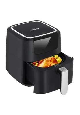 Аерогриль фритюрниця BioloMix BAF500D Air Fryer 5L для смаження без масла (Чорний)